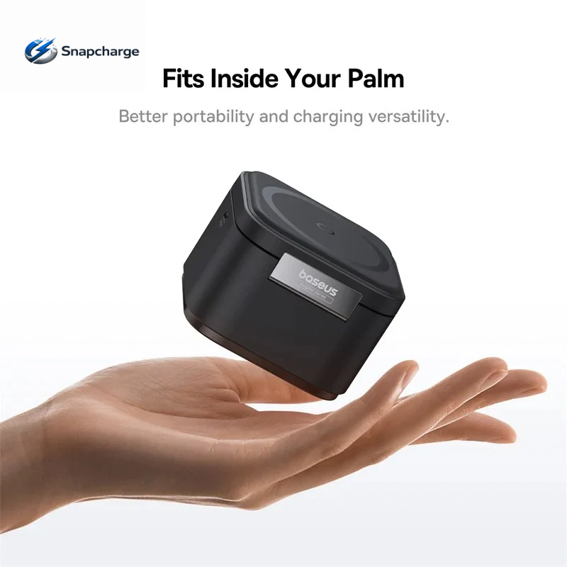 SNAPCHARGE MAGPRO 2-IN-1 MAGNETIC WIRELESS CHARGER 25W COSMIC BLACK